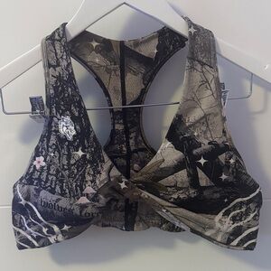 DarcSport Woodland Camo Cherry Blossom 🌸 Sports Bra